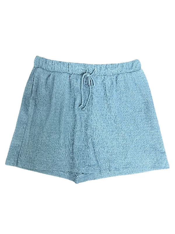 Cute Design Shorts By Double Fault In Blue, Size: L