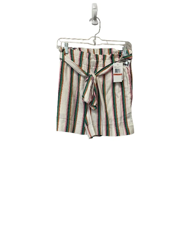 Floral Prints Shorts By Eci In Striped Pattern, Size: Xs