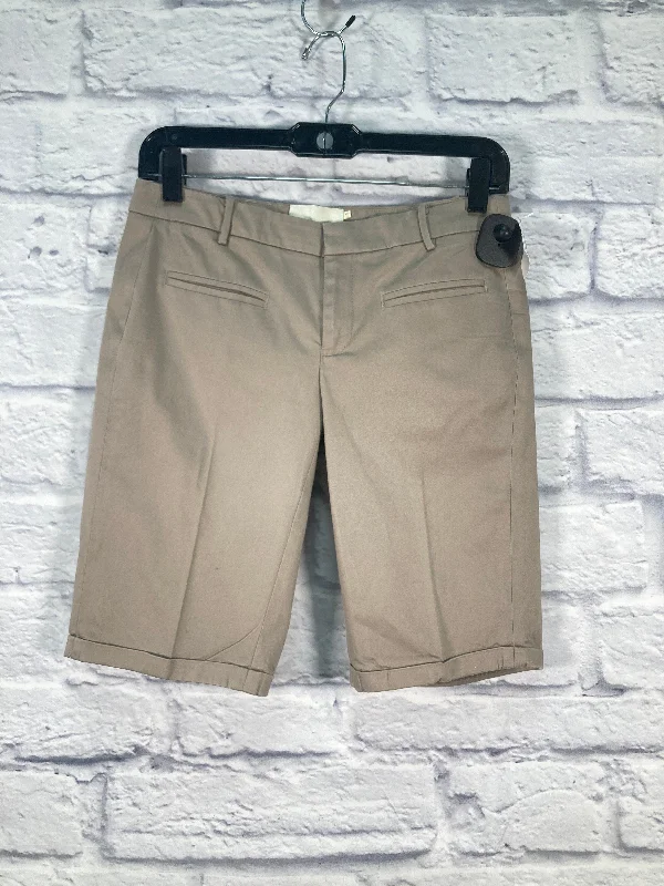 Comfortable And Cold-proof Shorts By Elevenses In Tan, Size: 0