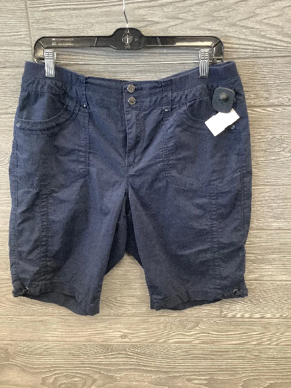 Elegant Temperament Shorts By Gloria Vanderbilt In Blue, Size: 10