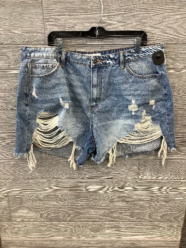 Artistic Temperament Shorts By Kancan In Blue Denim, Size: 16