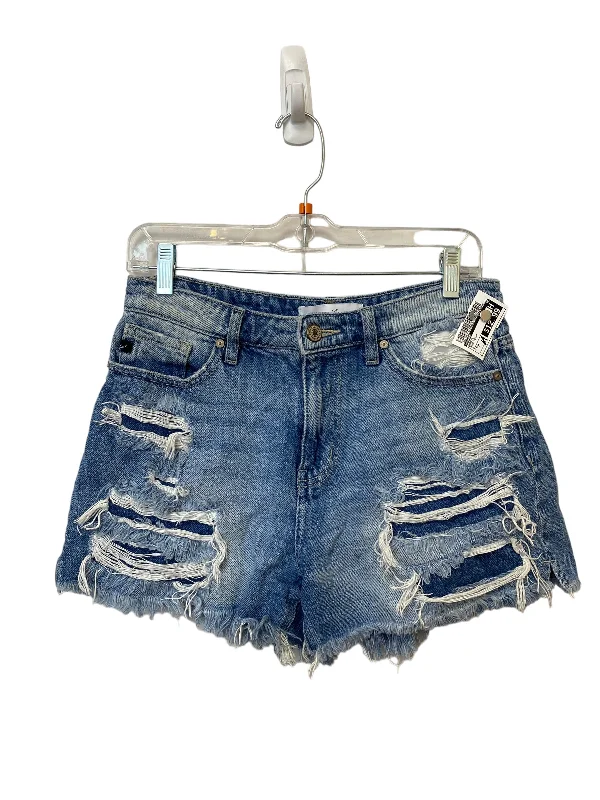 Exquisite Craftsmanship Shorts By Kancan In Blue Denim, Size: M
