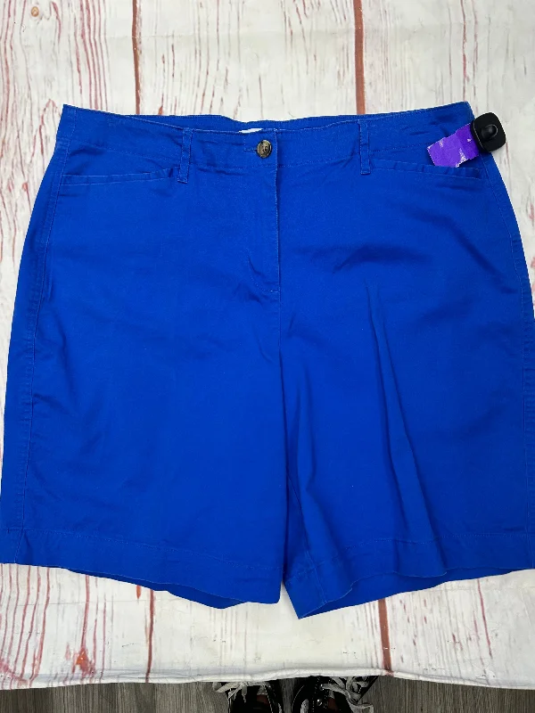 Quality Tailoring Shorts By Kim Rogers In Blue, Size: 16