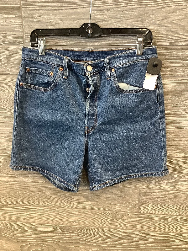 Casual And Comfortable Shorts By Levis Capital E In Blue Denim, Size: 12