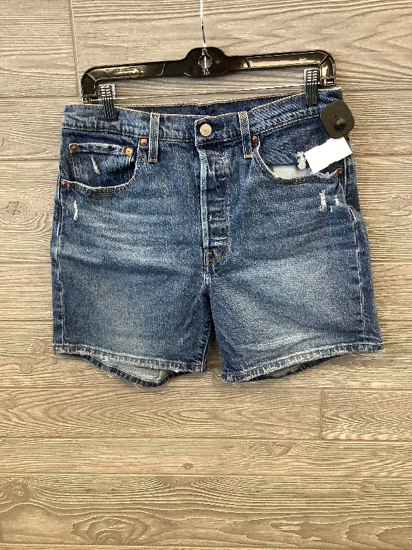 Spiritual Vitality Shorts By Levis Capital E In Blue Denim, Size: 12
