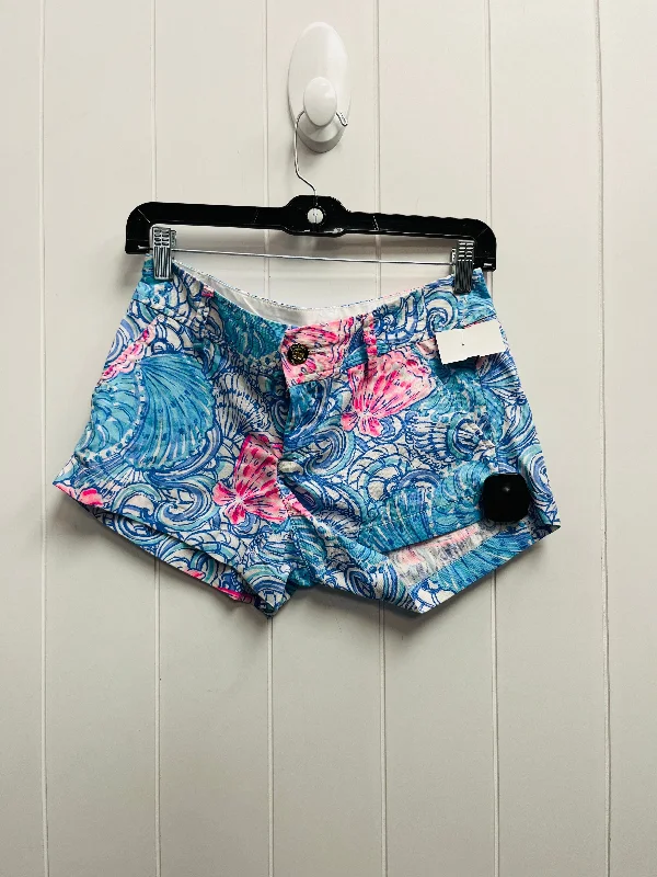Classic Style Shorts By Lilly Pulitzer In Blue & Pink, Size: 0