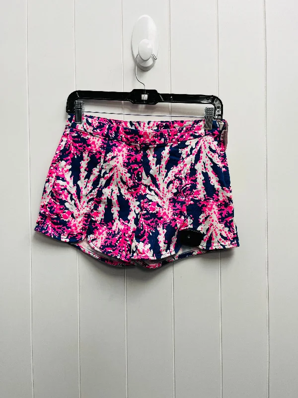 High-end Design Shorts By Lilly Pulitzer In Blue & Pink, Size: 00