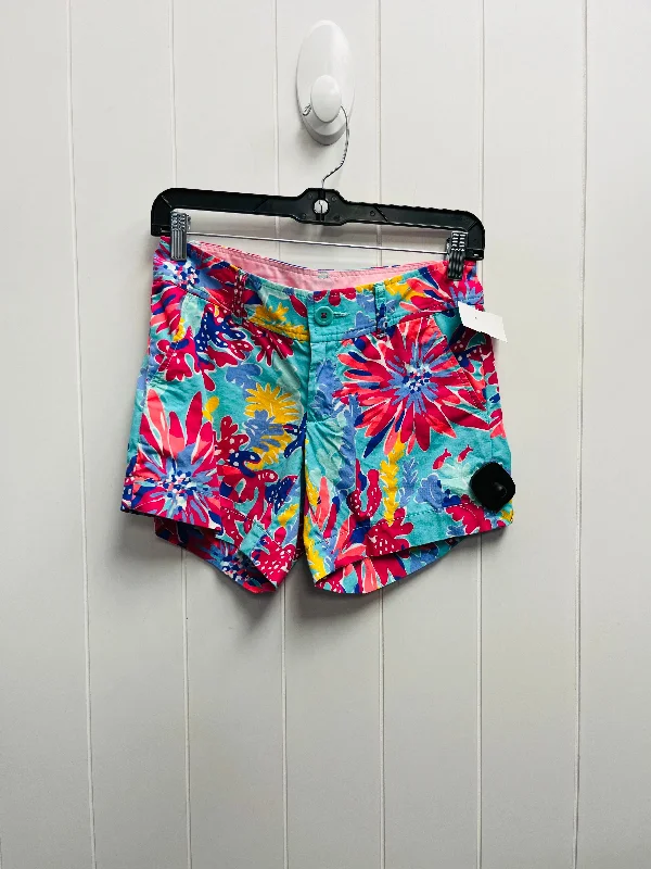 Fashion Classic Shorts By Lilly Pulitzer In Blue & Red, Size: 00