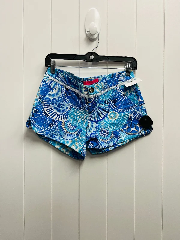 Fashionable In The Times Shorts By Lilly Pulitzer In Blue & White, Size: 0