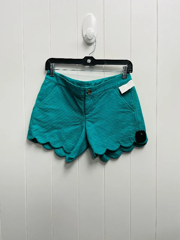 High-end Fashion Shorts By Lilly Pulitzer In Green, Size: 00