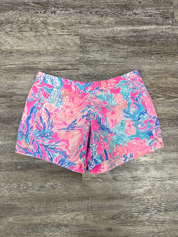 Lace Design Shorts By Lilly Pulitzer In Pink, Size: Xxs
