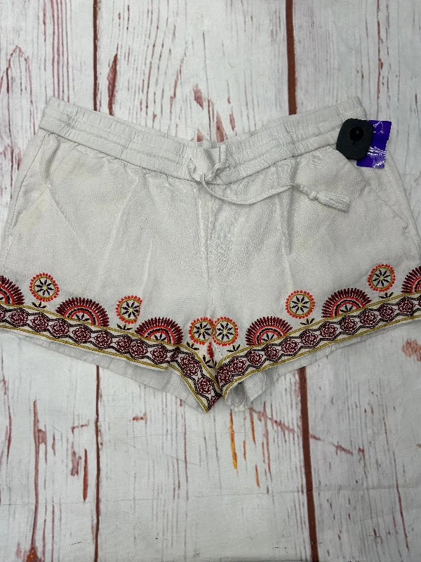 Noble Temperament Shorts By Loft In White Red, Size: M