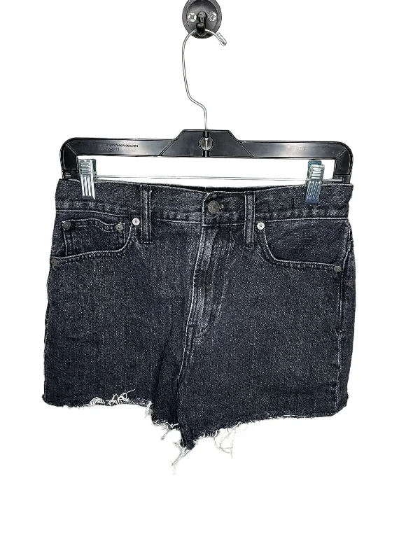 Elegant Tailoring Shorts By Madewell In Black Denim, Size: 4