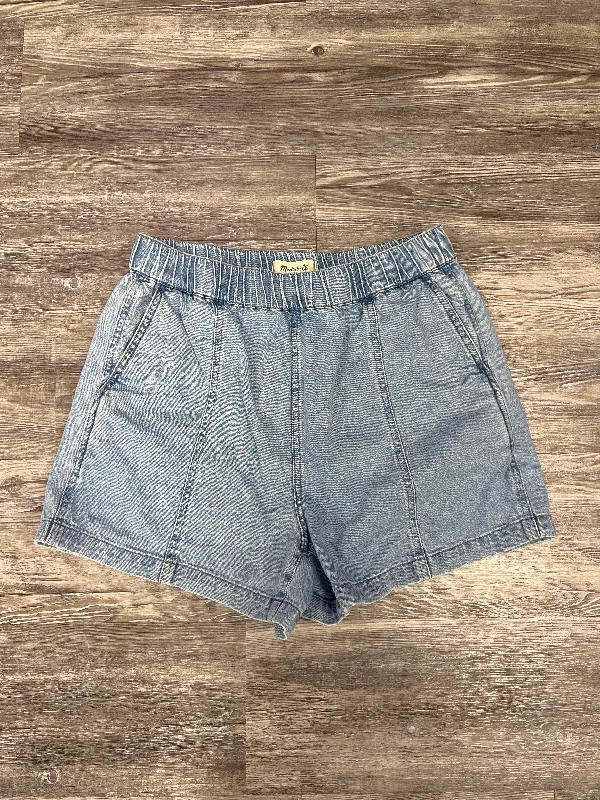 Stylish Wear Shorts By Madewell In Blue Denim, Size: S