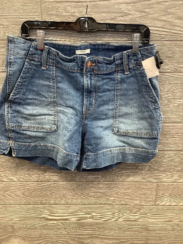 Modern City Shorts By Maurices In Blue Denim, Size: 12