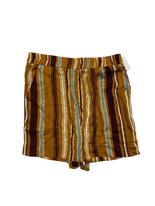 Weekend Comfort Shorts By Olivaceous In Striped Pattern, Size: L
