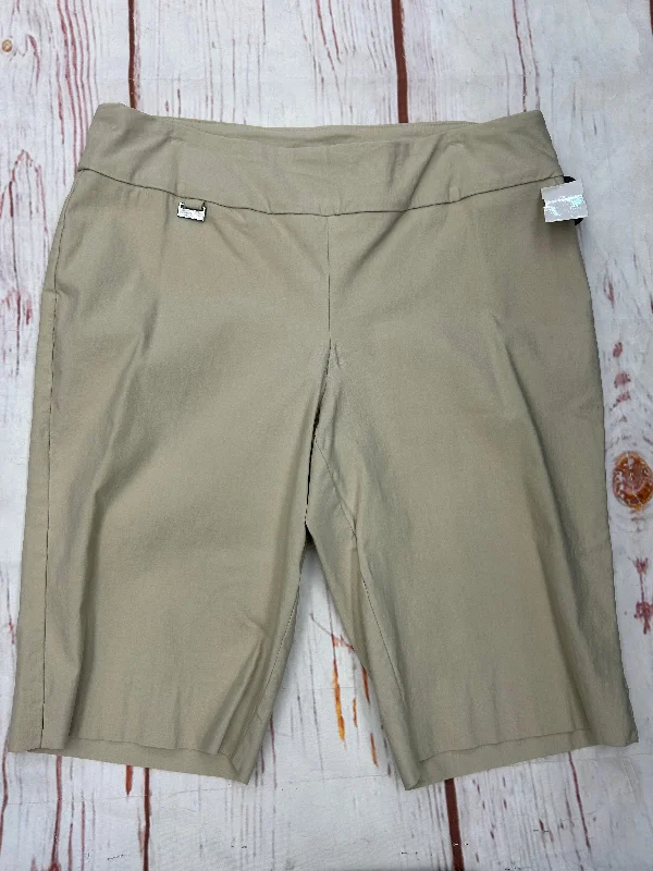 Urban Style Shorts By Peck And Peck In Khaki, Size: 16