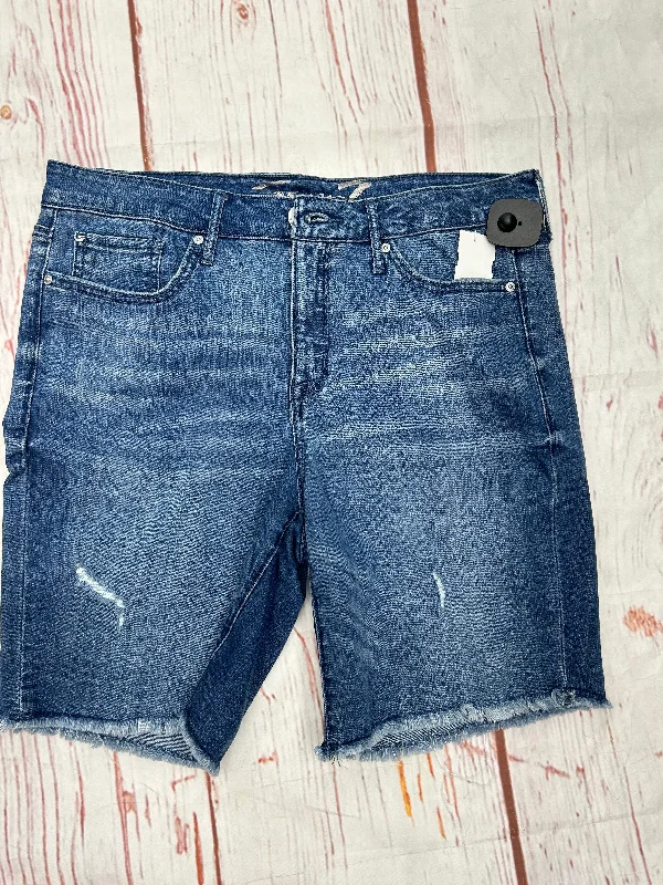Slightly Flared Design Shorts By Seven 7 In Denim, Size: 12