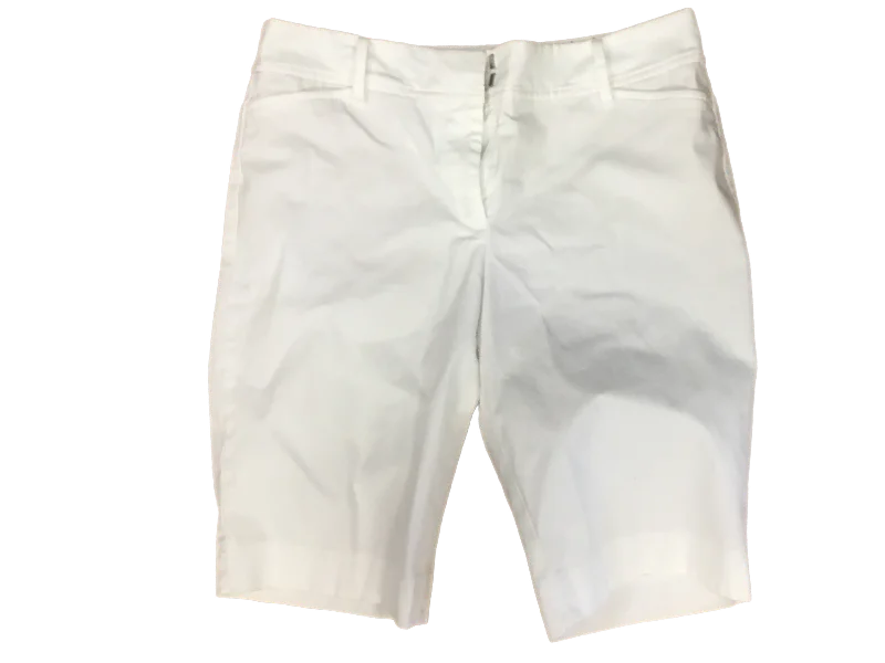 Soft Knitwear Shorts By Talbots In White, Size: 4petite