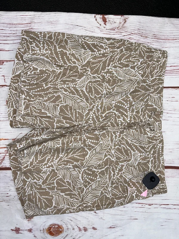 Cozy Dress Shorts By Talbots O In Khaki, Size: 12