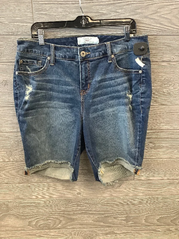 Warm Atmosphere Shorts By Torrid In Blue Denim, Size: 14