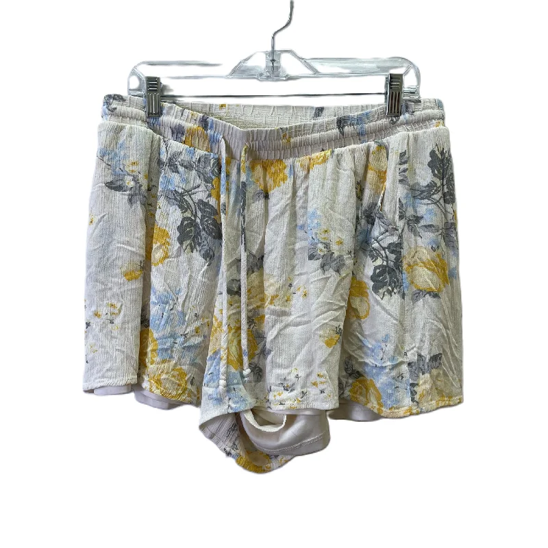 Relaxed Tops Shorts By Torrid In Floral Print, Size: L