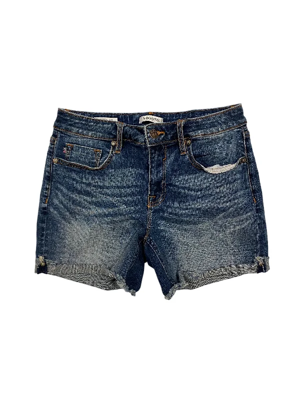 Timeless Style Shorts By Vigoss In Blue Denim, Size: 4