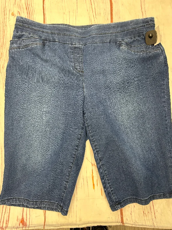 Elegant Wear Shorts By West Bound In Denim, Size: 18