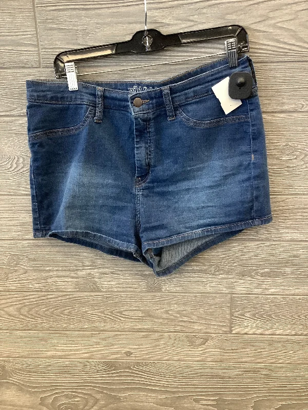 Short Design Shorts By Wild Fable In Blue Denim, Size: 14