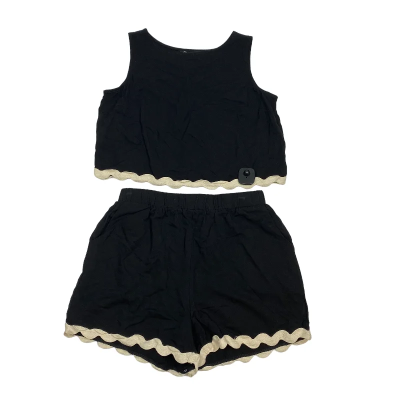 Classic Items Shorts Set By Pretty Garden In Black, Size: M