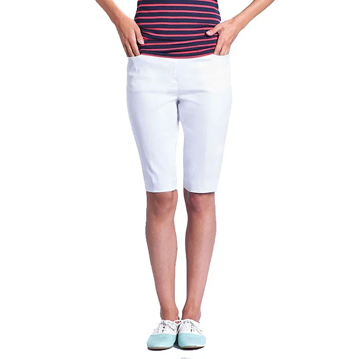 Street Fashion SlimSation 12-Inch Walking  Shorts - White