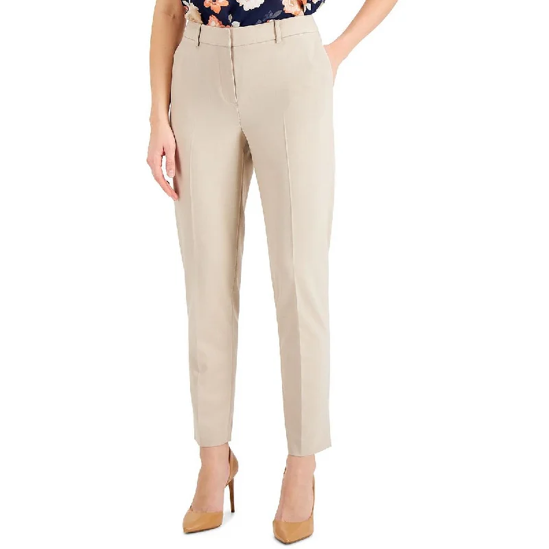 French Retro Tahari ASL Womens Ankle Solid Dress Pants