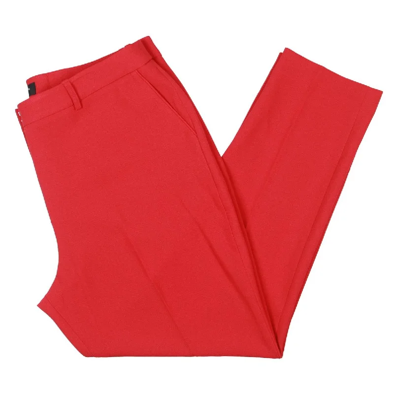 Street Fashion Tahari ASL Womens High Rise Straight Leg Trouser Pants