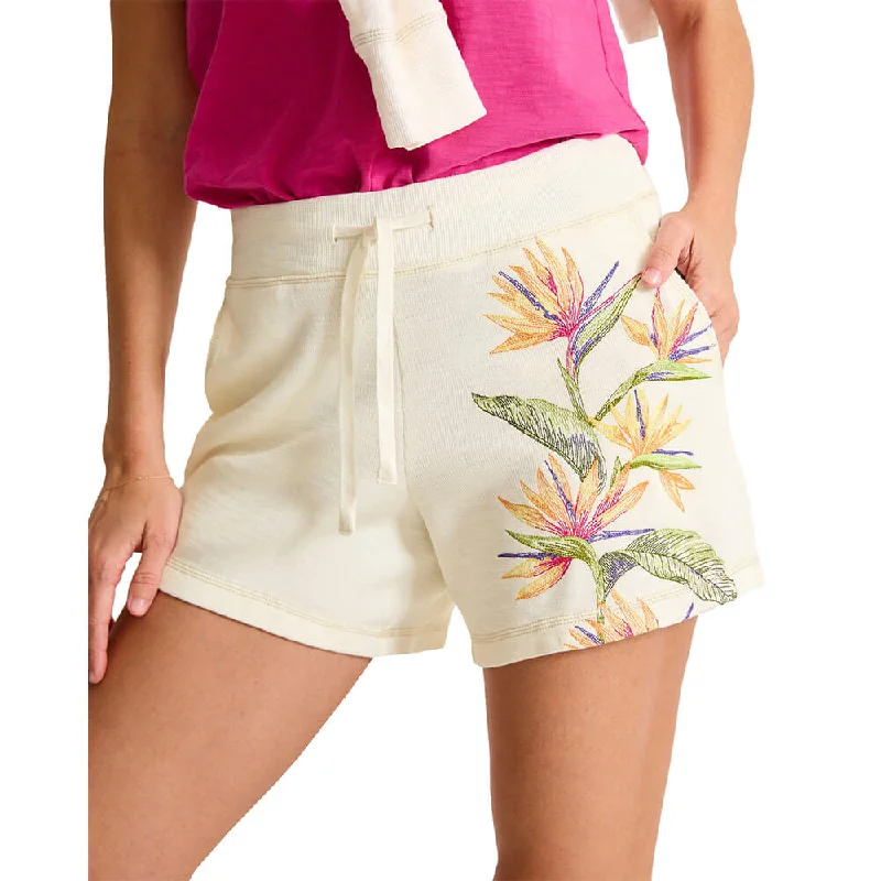 Relaxed Fit Tommy Bahama 5-Inch Women's Tobago Across Paradise Shorts - Coconut