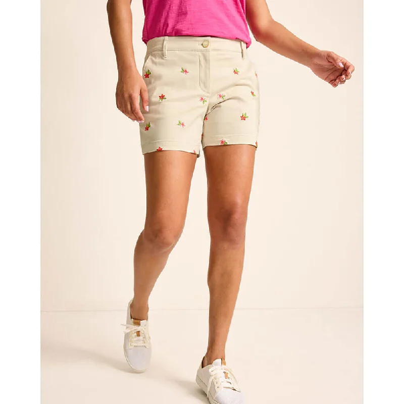 Smart Comfort Tommy Bahama Women's 5-Inch Ditsy Tropic Boracay Shorts - Moonbeam