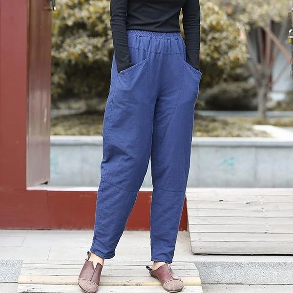 Daily Comfort Winter Leisure Elastic Waist Harem Pants 2020 New Cotton Linen Comfortable Pants Daily Comfort Winter Leisure Elastic Waist Harem Pants 2020 New Cotton Linen Comfortable Pants