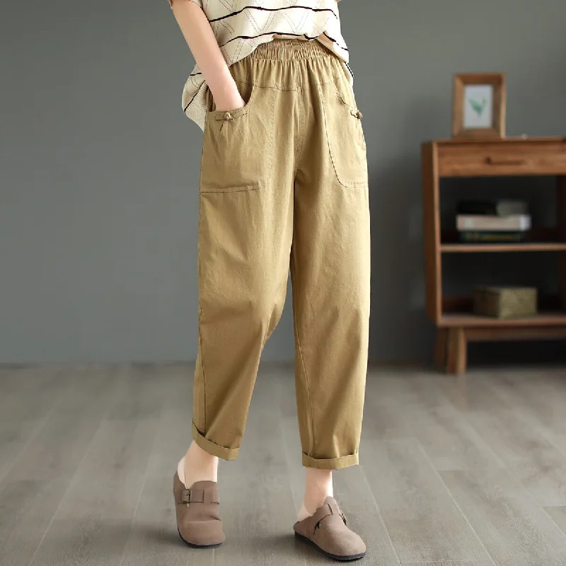 Comfortable Jeans Women Casual Solid Loose Harem Pants
